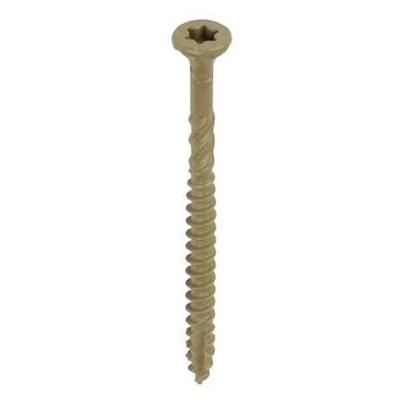 Grk Fasteners Deck Screw, #9 x 1-5/8 in, Steel, Flat Head